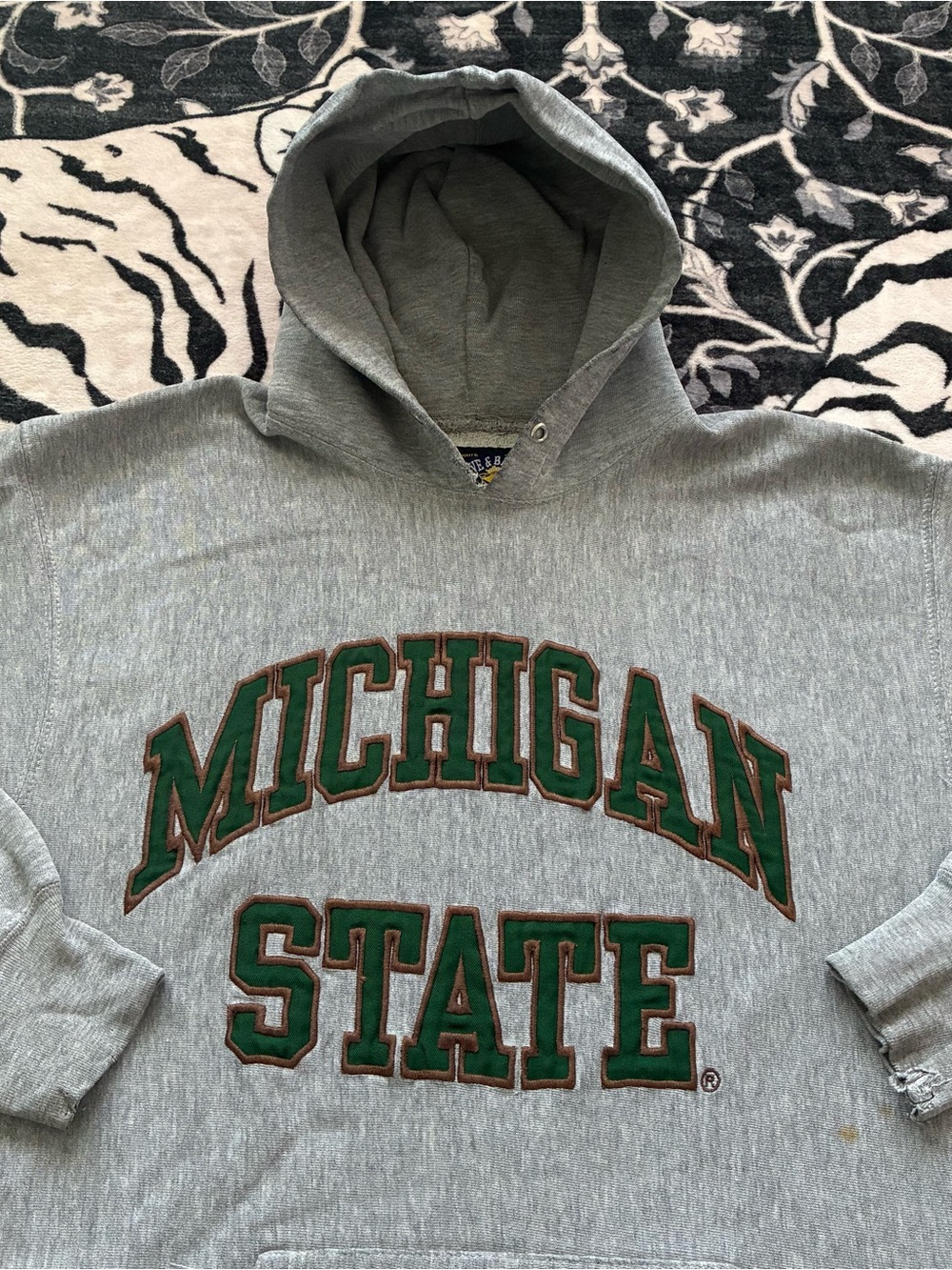 000 - VINTAGE 00s MICHIGAN STATE UNIVERSITY MSU Y2K SPARTANS HOODIE